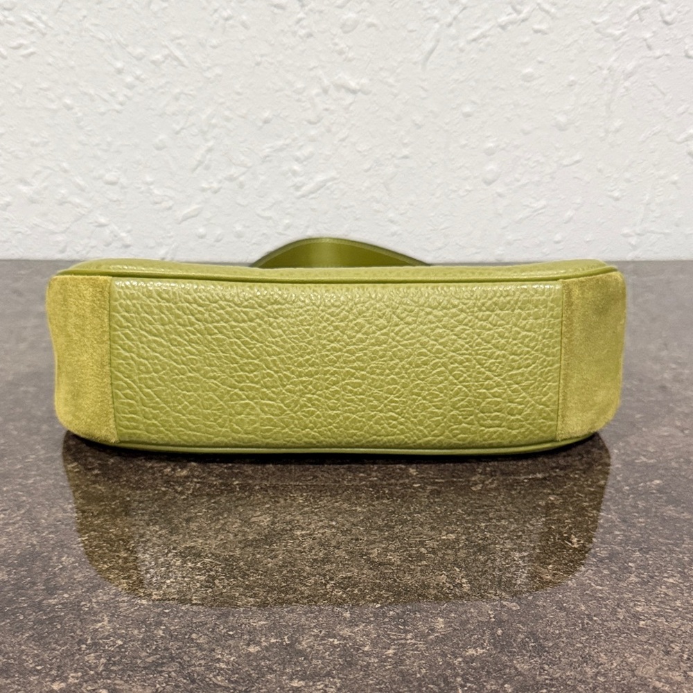 Coach Teri Olive Green Hobo Shoulder Crossbody Bag Like New CJ517 - Picture 7 of 16